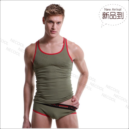 美国原装进口 N2N Bodywear,军警修身运动背心,1664,UN46,男士内裤