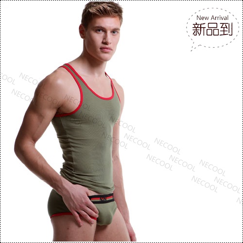 美国原装进口 N2N Bodywear,军警修身运动背心,1664,UN46,男士内裤