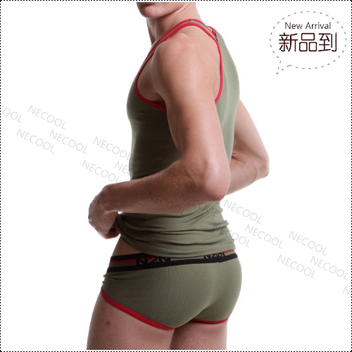 美国原装进口 N2N Bodywear,军警修身运动背心,1664,UN46,男士内裤