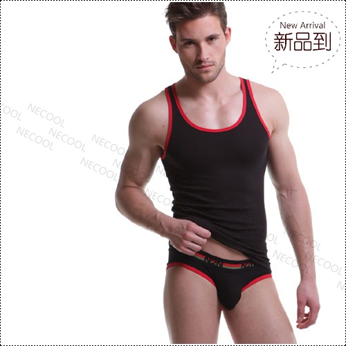 美国原装进口 N2N Bodywear,型男修身运动背心,1662,UN46,男士内裤