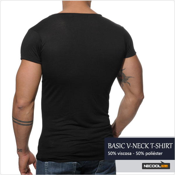 addicted,BASIC V-NECK T-SHIRT,3085,ad177,ʿڿ