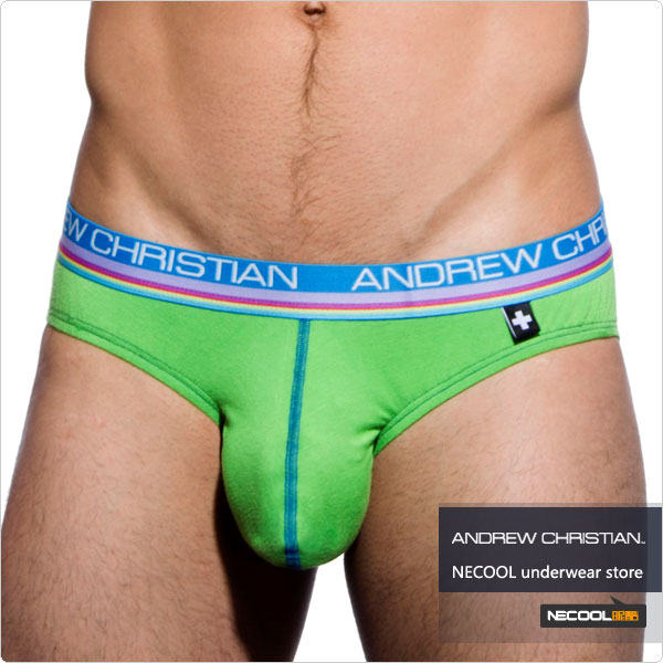 美国原装进口 AndrewChristian,莫代尔舒适囊袋三角内裤,3411,9437,男士内裤