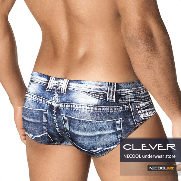 clevermoda,性感牛仔男士三角内裤,3659,5200,男士内裤