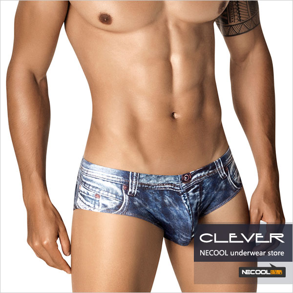 clevermoda,性感牛仔男士三角内裤,3659,5200,男士内裤