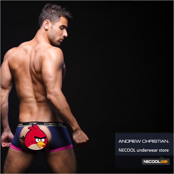 美国原装进口 AndrewChristian,竹纤维超柔提臀平角裤,3737,9520,男士内裤