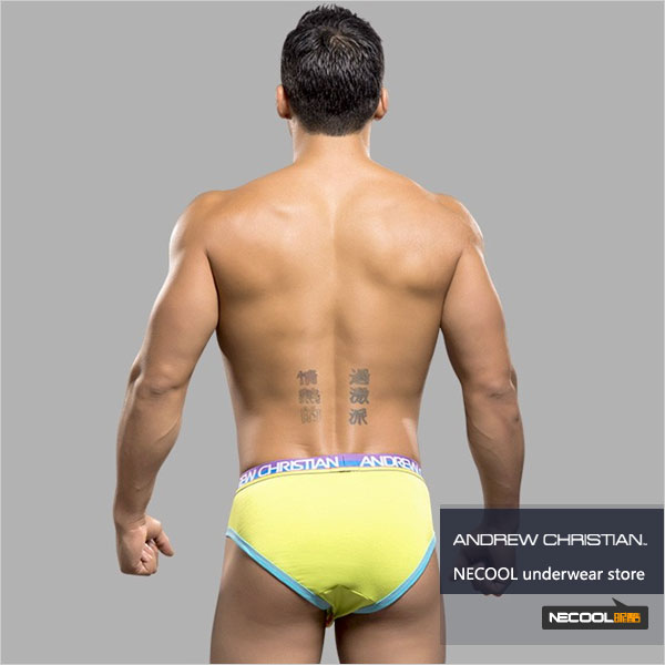 美国原装进口 AndrewChristian,弹力棉男士三角内裤,4897,9795,男士内裤
