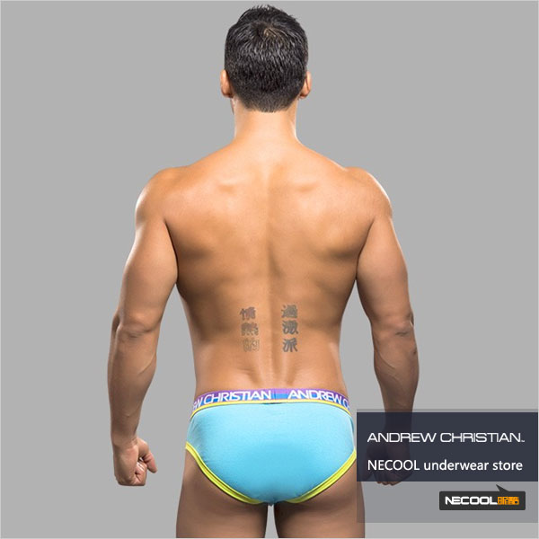 美国原装进口 AndrewChristian,弹力棉男士三角内裤,4897,9795,男士内裤
