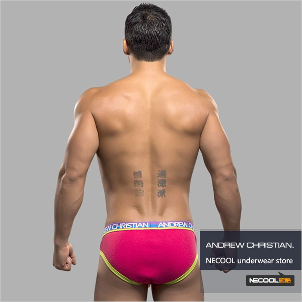 美国原装进口 AndrewChristian,弹力棉男士三角内裤,4897,9795,男士内裤