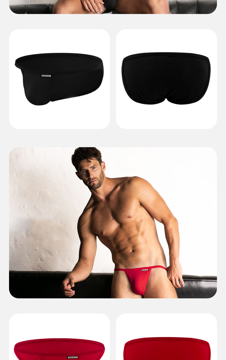 澳大利亚原装进口 AussieBum,性感高叉三角内裤,13115,COLIN高叉,男士内裤