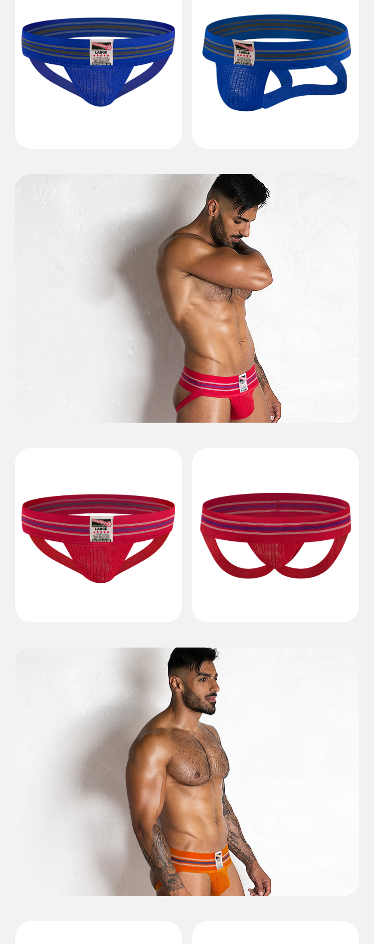 澳大利亚原装进口 AussieBum,经典运动双丁内裤,13210,CLASSIC JOCK,男士内裤