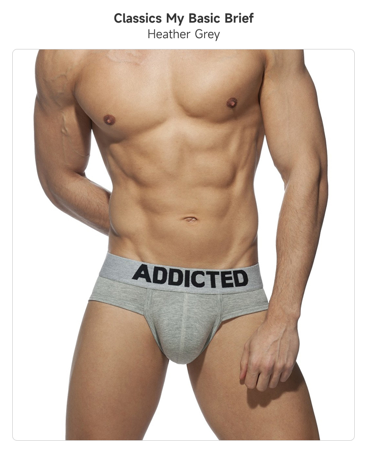 addicted,经典高弹U凸男士三角内裤,6946,ad467,男士内裤