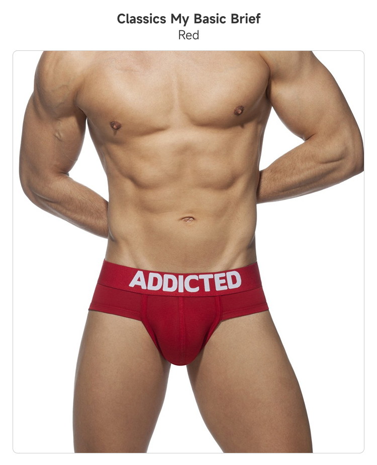 addicted,经典高弹U凸男士三角内裤,6946,ad467,男士内裤