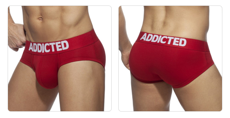 addicted,经典高弹U凸男士三角内裤,6946,ad467,男士内裤