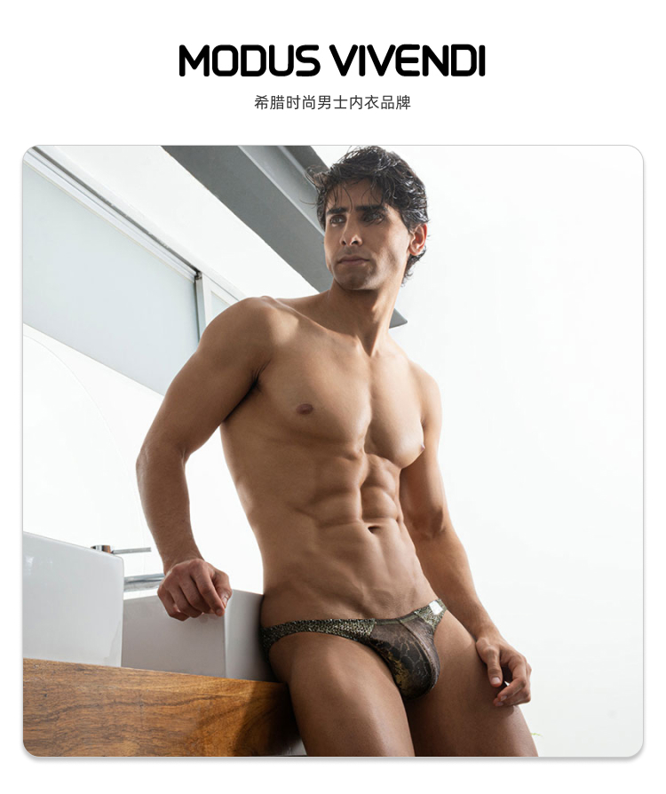 ModusVivendi,性感复古编织三角内裤,14371,mv05213,男士内裤