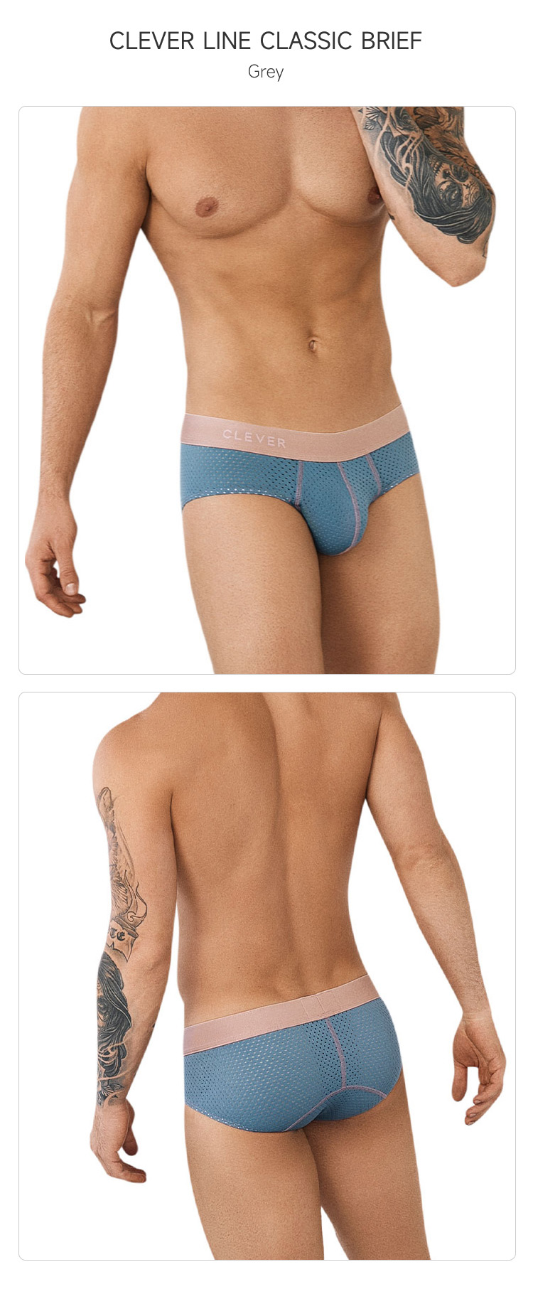 clevermoda,运动网眼性感三角内裤,14505,CL0949,男士内裤