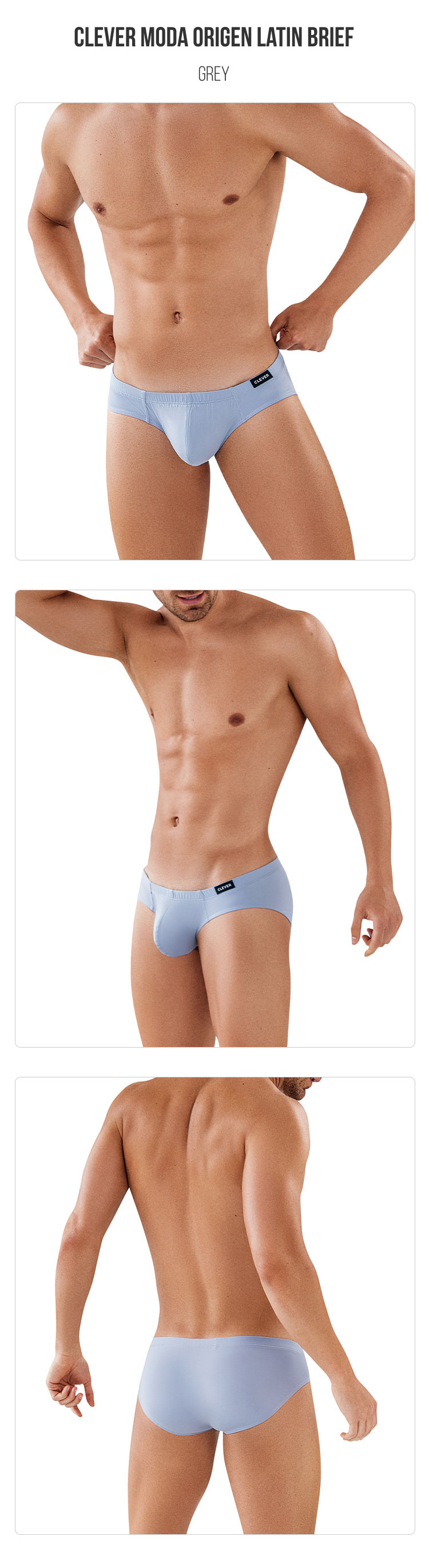 clevermoda,性感薄弹三角内裤,14545,CL0873,男士内裤