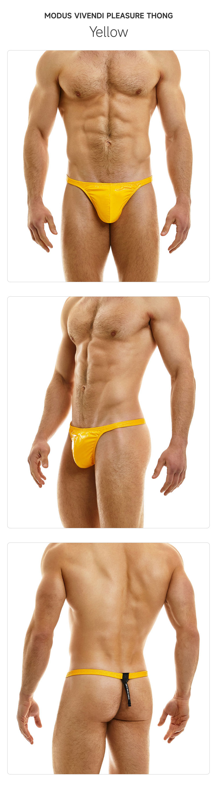 ModusVivendi,性感仿皮丁字裤,14641,mv22222,男士内裤