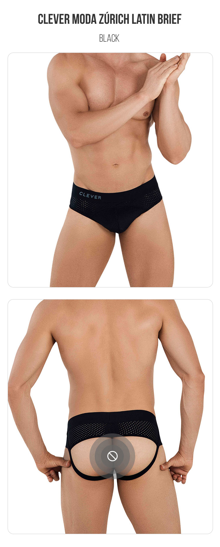 clevermoda,运动网眼双丁内裤,14882,CL1029,男士内裤