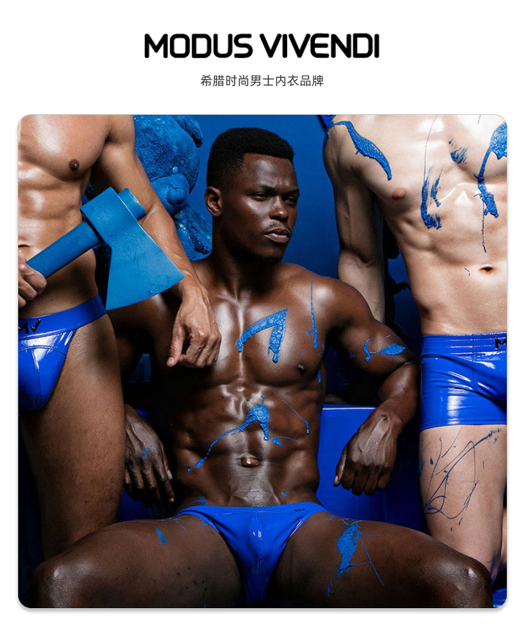 modusvivendi,皮质光泽三角内裤,14972,mv08013,男士内裤