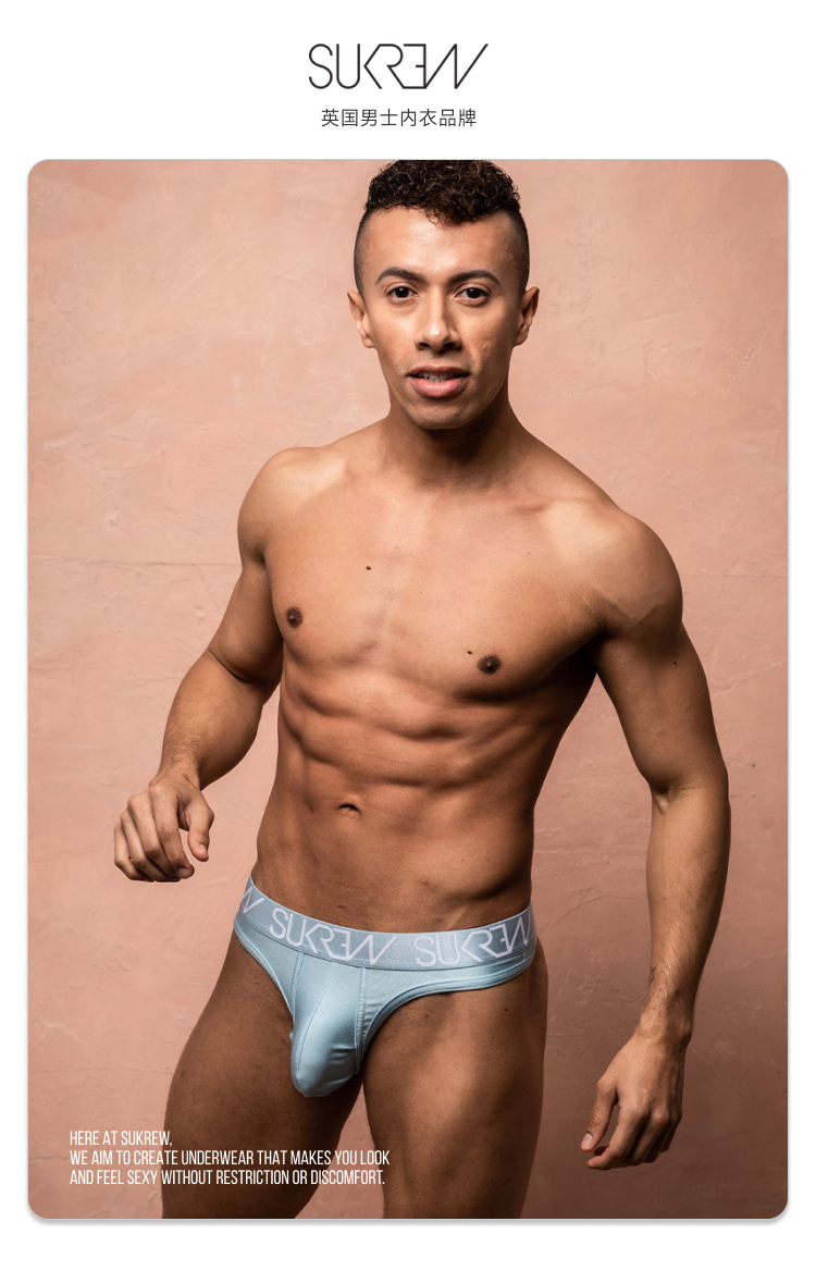 sukrew,柔弹顺滑丁字裤,15074,STH-pe2,男士内裤