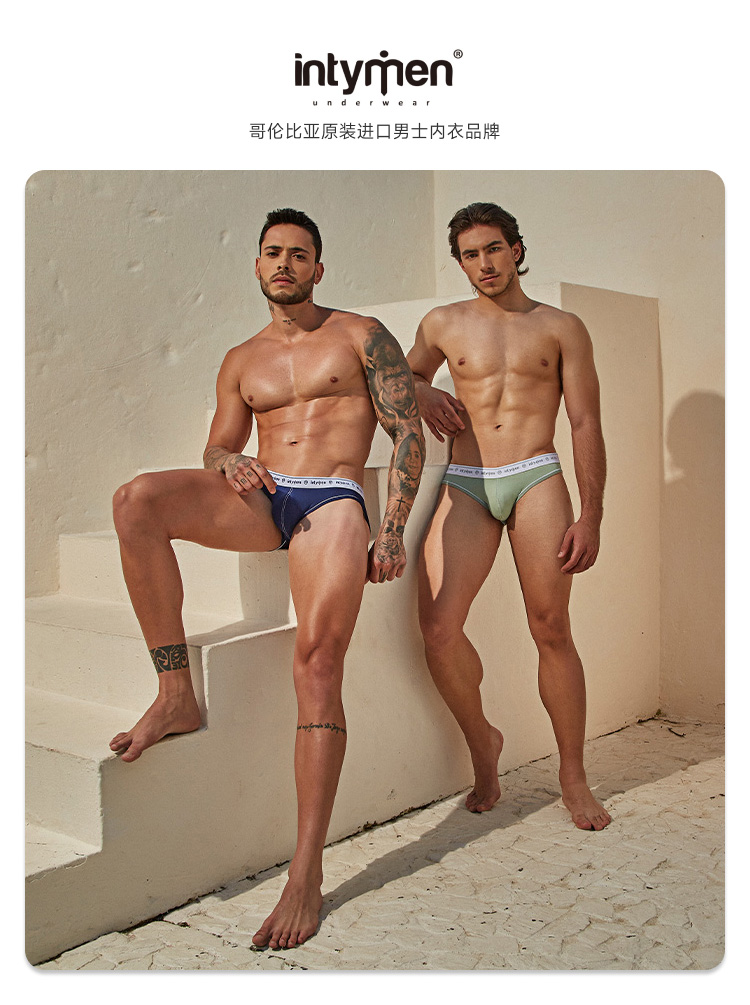 美国 IntyMen,超薄纱网拼接三角内裤,15263,INJ086,男士内裤