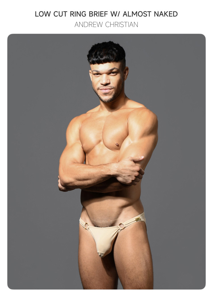 美国原装进口 AndrewChristian,性感高弹三角内裤,16431,93363,男士内裤