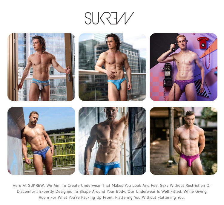 sukrew,性感棉质丁字裤,14491,STH-1,男士内裤