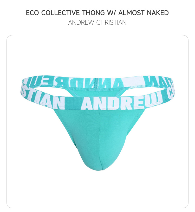 美国原装进口 AndrewChristian,轻薄高弹丁字裤,16645,93374,男士内裤