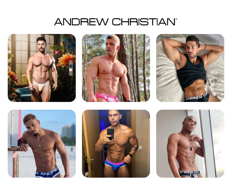 美国原装进口 AndrewChristian,莫代尔三角内裤,16785,93416,男士内裤