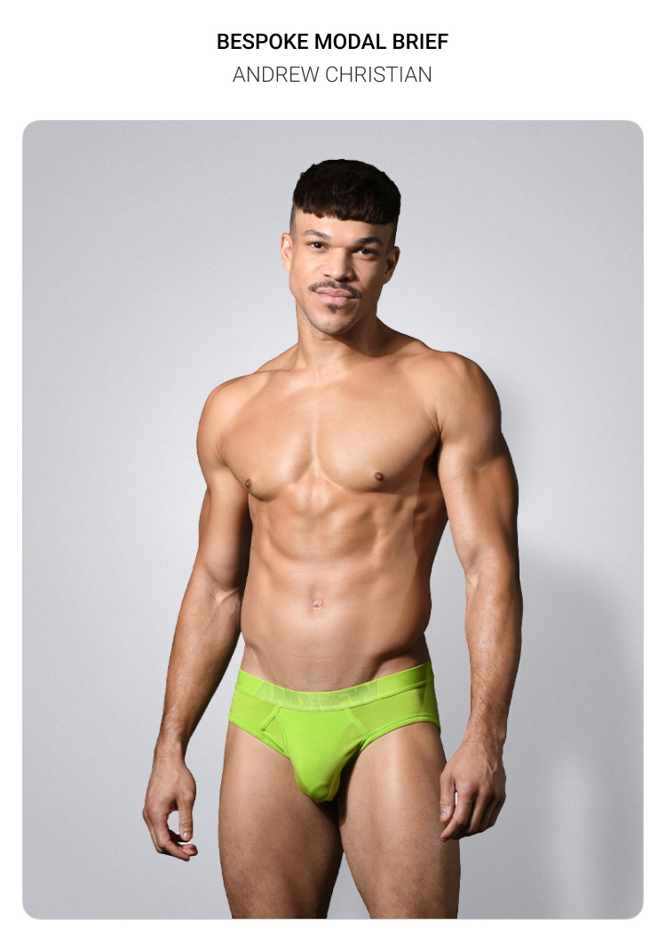 美国原装进口 AndrewChristian,莫代尔三角内裤,16896,93521,男士内裤