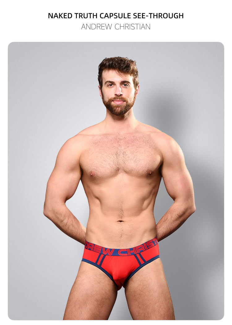 美国原装进口 AndrewChristian,性感分仓囊袋三角裤,15293,92796,男士内裤