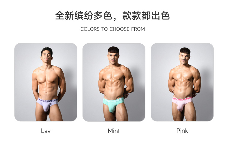 美国原装进口 AndrewChristian,激凸囊袋三角内裤,16947,93550,男士内裤