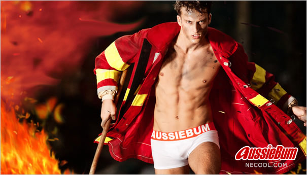 澳大利亚原装进口 AussieBum,消防员系列平角内裤,1797,flame,男士内裤