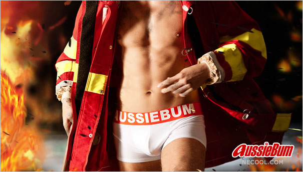 澳大利亚原装进口 AussieBum,消防员系列平角内裤,1797,flame,男士内裤
