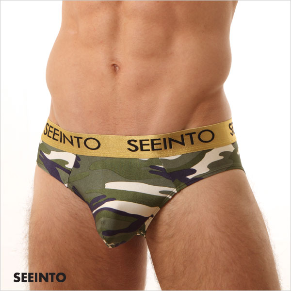 seeinto 男士内裤 迷彩 囊袋